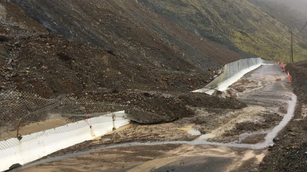 Highway 1 debris