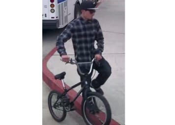 A man Grover Beach police say is a person of interest in a destructive device case. 