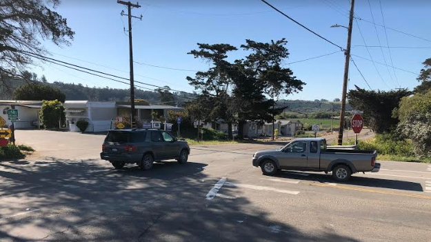 The intersection where two more stop signs will be installed in Arroyo Grande. (KSBY photo)